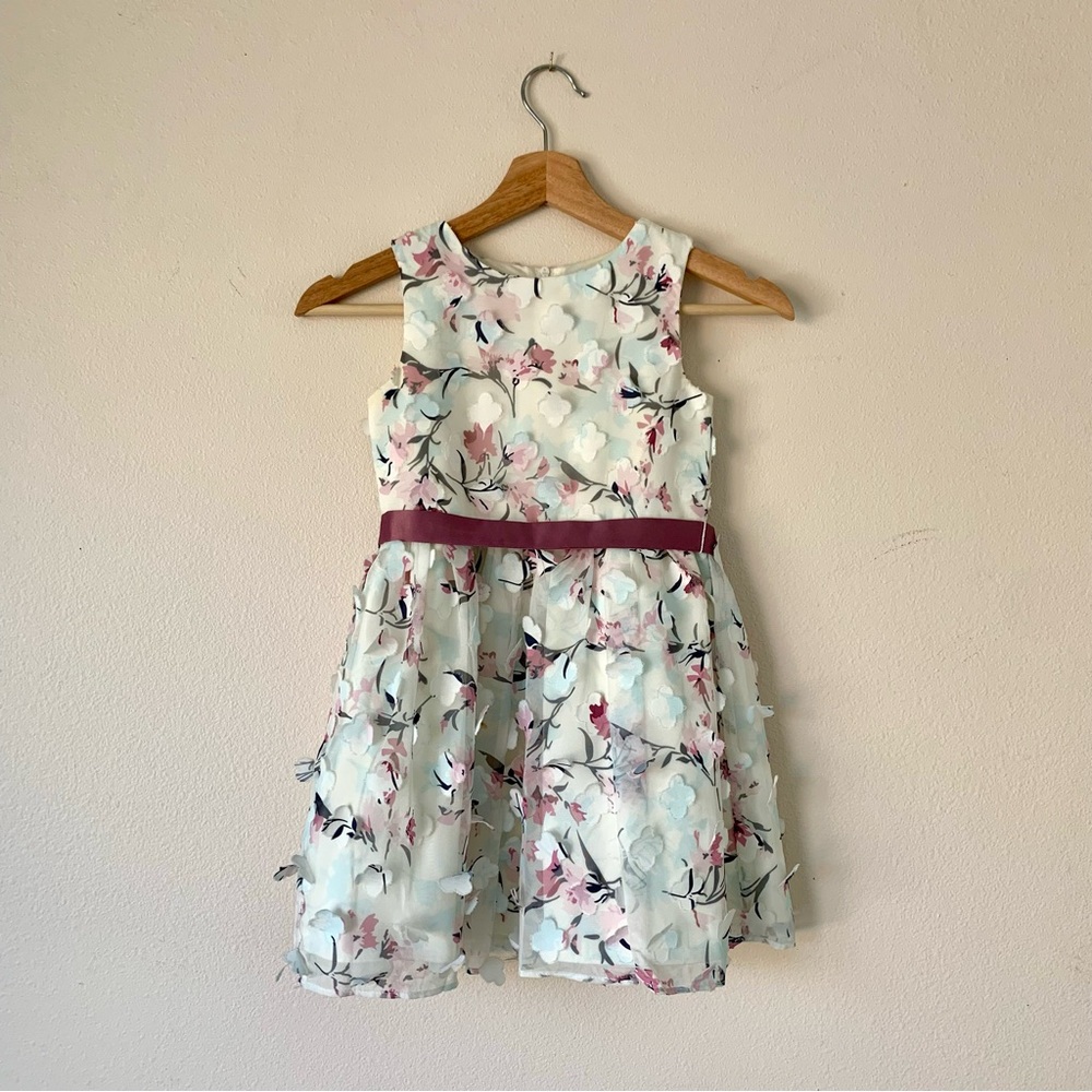 US Angels Girls Fancy Floral Dress